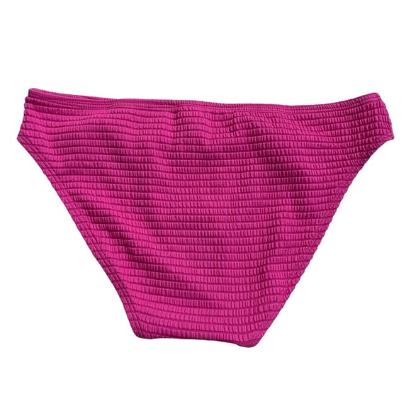 Salt and Cove Pink Textured Lined Hipster Bikini Swim Bottom Medium M - Picture 4 of 14
